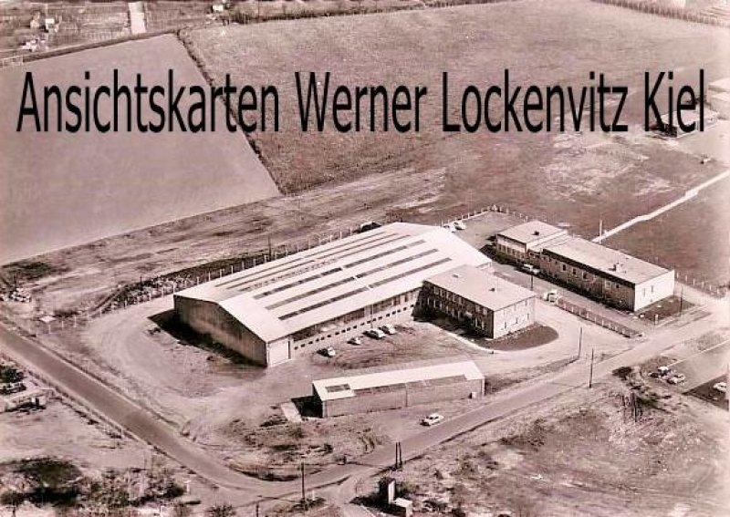 Ansichtskarte Rendsburg Eisenlager der Firma Heinrich Tönsfeld Luftbild