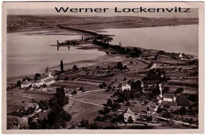 Ansichtskarte Insel Reichenau Oberzell Panorama Luftbild