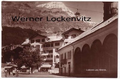 Ansichtskarte Schweiz Leukerbad Loeche-Les-Bains Ortsansicht Wallis