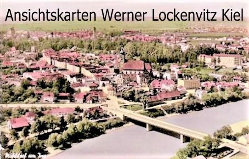 Ansichtskarte Mühldorf am Inn Panorama Luftbild