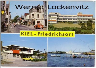 Ansichtskarte Kiel-Friedrichsort Straße Schule