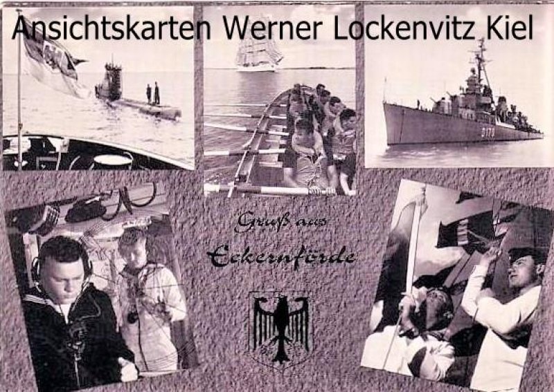 Ansichtskarte Eckernförde Deutsche Bundeswehr Marine U-Boot Zerstörer Gorch Fock