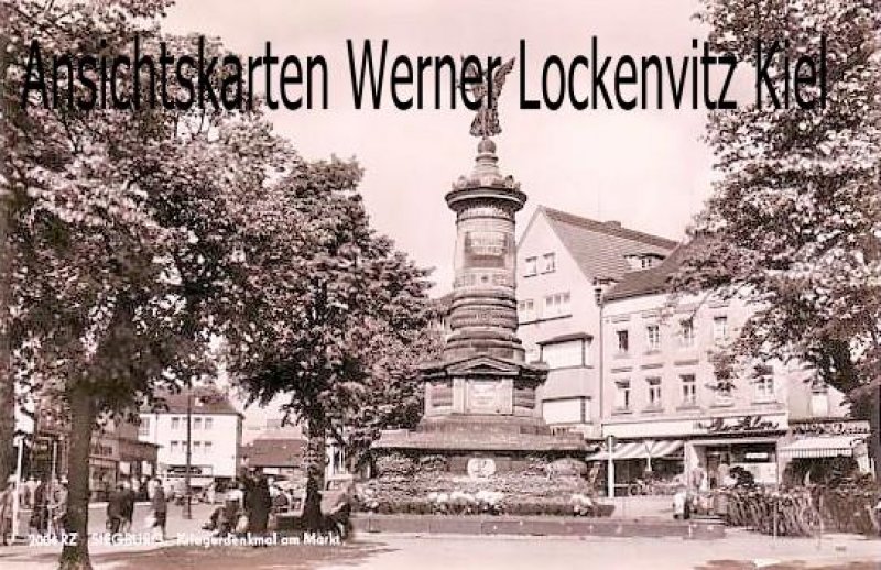 Ansichtskarte Kriegerdenkmal am Markt in Siegburg 