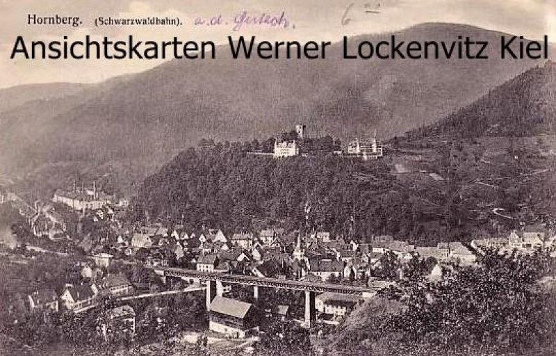Ansichtskarte Hornberg Schwarzwaldbahn Ortsansicht 