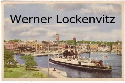 Ansichtskarte Vykorten Schweden Sverige Helsingborg Utsikt fran Fyren mit Fähre ferry