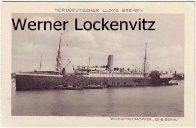 Ansichtskarte Reichspostdampfer Gneisenau NDL Bremen