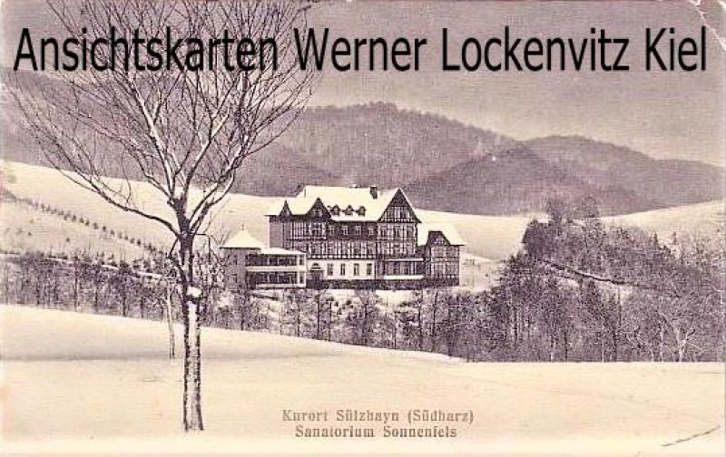 Ansichtskarte Ellrich-Sülzhayn Sanatorium Sonnenfels im Winter