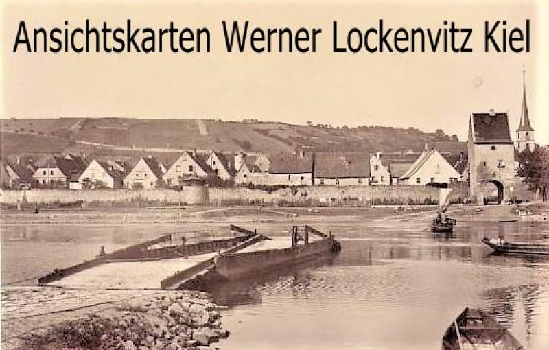 Ansichtskarte Frickenhausen a. Main Ortsansicht Panorama mit Fähre