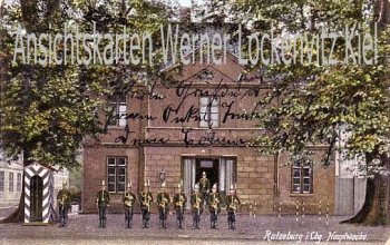 Ansichtskarte Ratzeburg Hauptwache mit Soldaten 