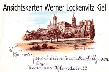 Ansichtskarte Hannover Technische Hochschule Litho