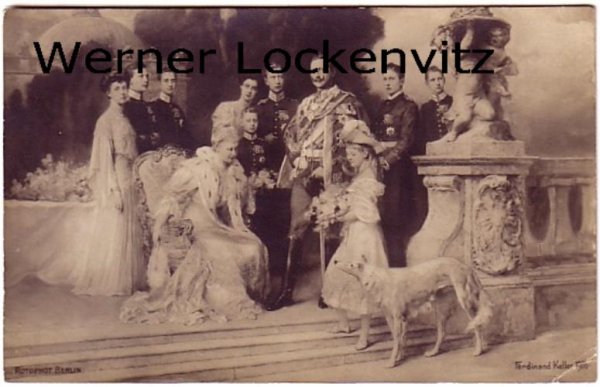 Ansichtskarte Adel Wilhelm II mit Familie