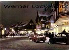 Ansichtskarte Braunlage Stadtmitte bei Nacht im Winter
