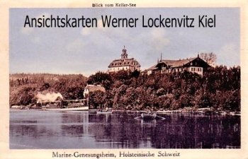 Ansichtskarte Malente Eutin Marine-Genesungsheim Blick vom Keller-See Holsteinische Schweiz