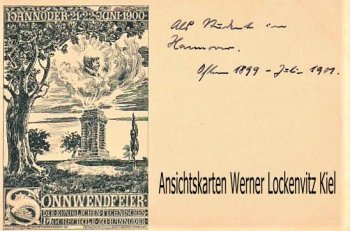 Ansichtskarte Hannover Sonnwendfeier der Königlichen Technischen Hochschule 1900