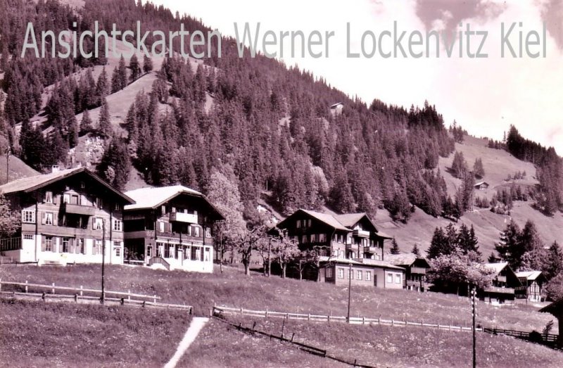 Ansichtskarte Schweiz Adelboden Pension Hari z. Schlegeli