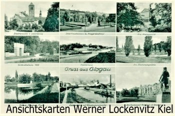 Ansichtskarte Polen Schlesien Glogau Głogów 9 verschiedene Ansichten