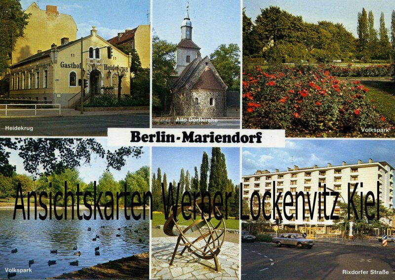 Ansichtskarte Berlin-Mariendorf Gasthof Heidekrug Rixdorfer Straße