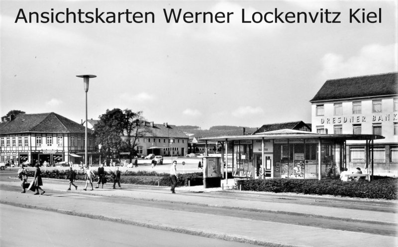 Ansichtskarte Salzgitter Schützenplatz und Bahnhof mit Dresdner Bank