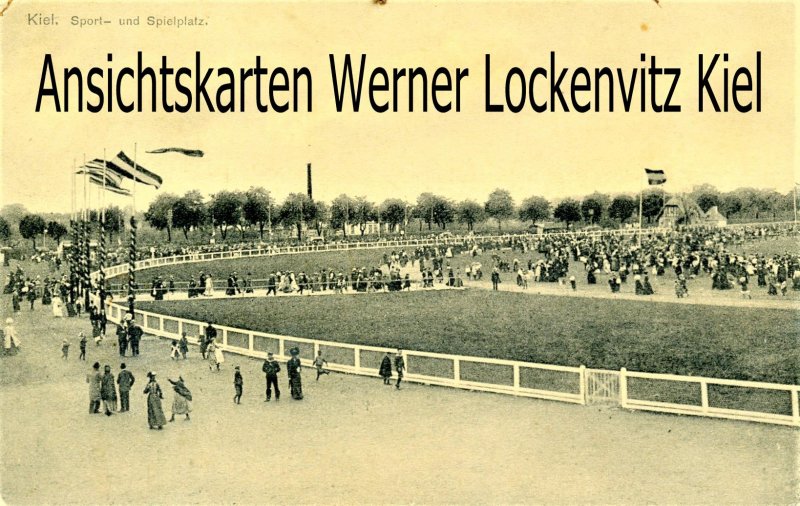 Ansichtskarte Kiel Sport- und Spielplatz heutiges Nordmarksportfeld