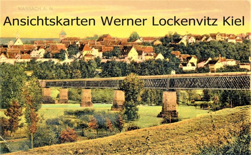 Ansichtskarte Marbach am Neckar Ortsansicht
