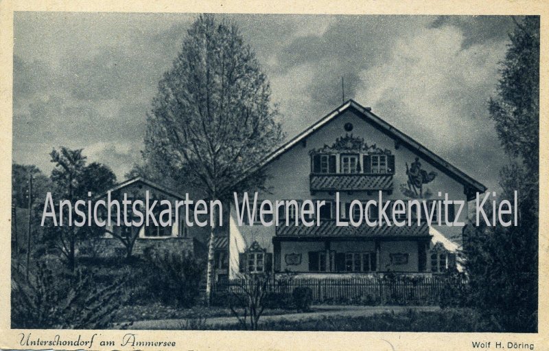 Ansichtskarte Unterschondorf am Ammersee Das Wilhelm-Leibl-Haus