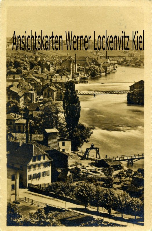 Ansichtskarte Schweiz Schaffhausen Blick über die Stadt