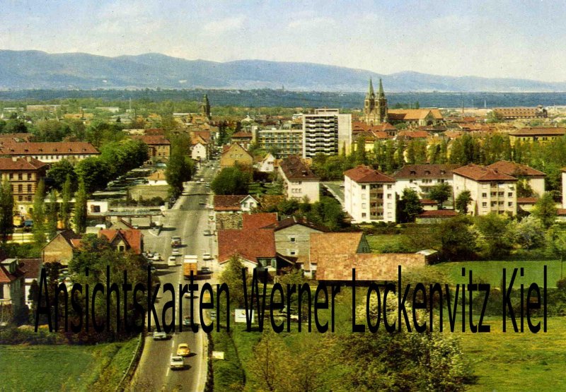 Ansichtskarte Landau Pfalz Ortsansicht Blick vom Ebenberg