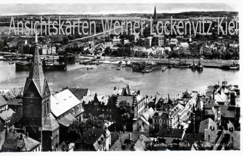 Ansichtskarte Flensburg Blick nach Jürgensby