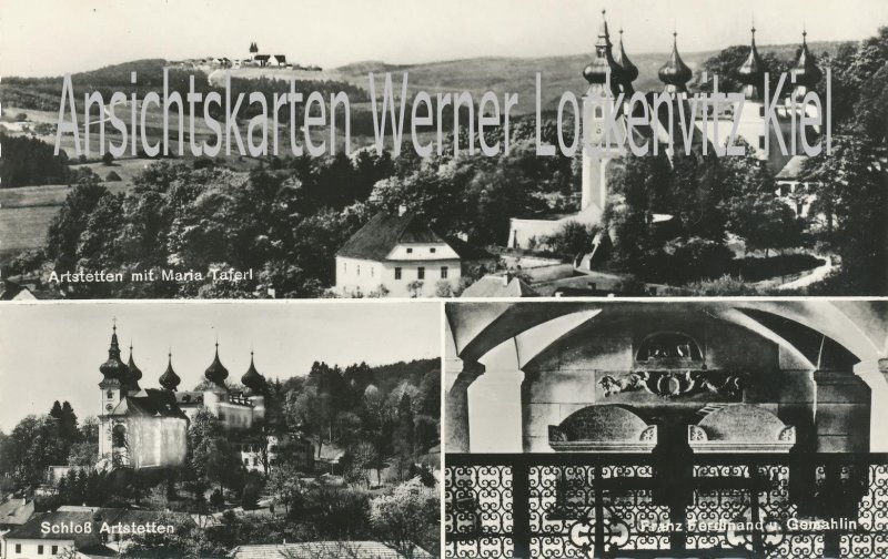Ansichtskarte Österreich Artstetten Schloß Ortsansicht Niederösterreich