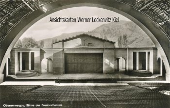Ansichtskarte Oberammergau Bühne des Passionstheaters