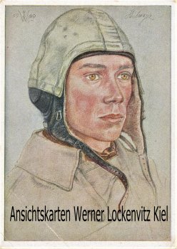 Ansichtskarte Unteroffizier Jagdflieger gegen England von W. Willrich 