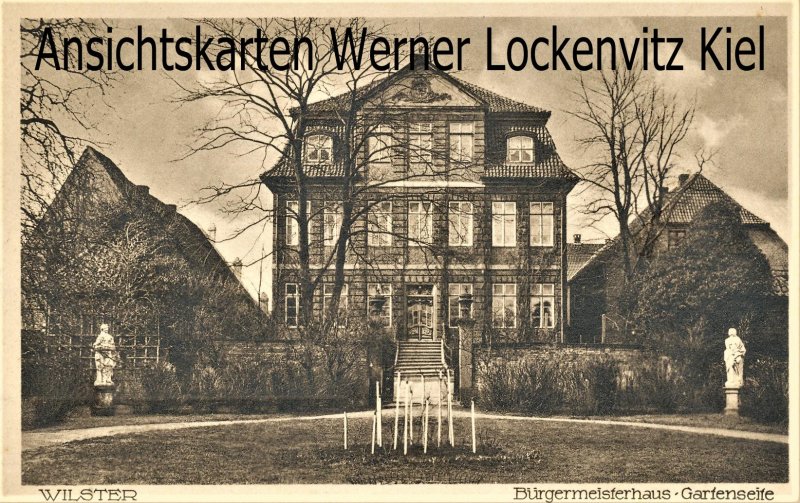 Ansichtskarte Bürgermeisterhaus Gartenseite in Wilster 