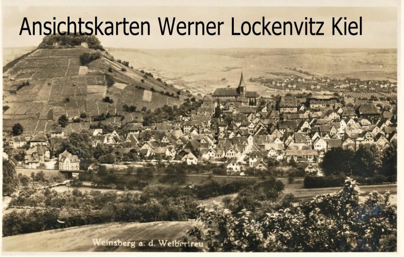 Ansichtskarte Weinsberg Panorama Ortsansicht mit Weibertreu 