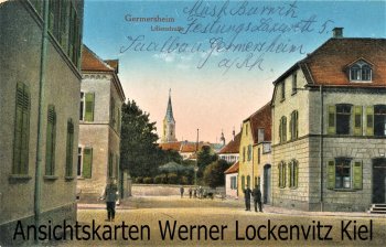 Ansichtskarte Germersheim Blick in die Lilienstraße 