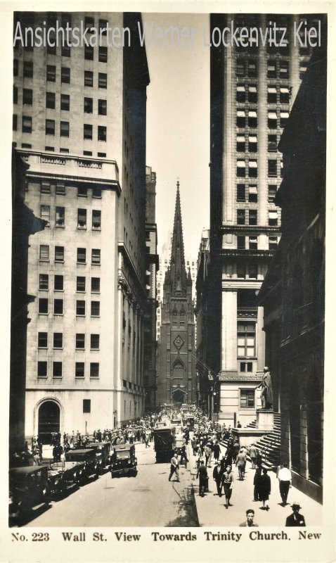 Ansichtskarte USA New York  N. Y. Wall Street