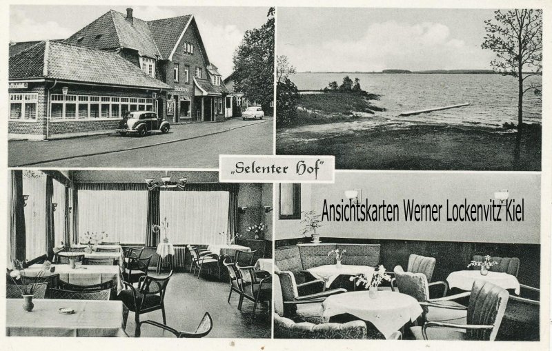 Ansichtskarte Selent in Holstein Selenter Hof Aussen- und Innenansicht Inh. Hans Wegner